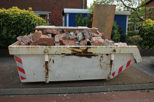 Professional team clearing garage clutter in Norwood